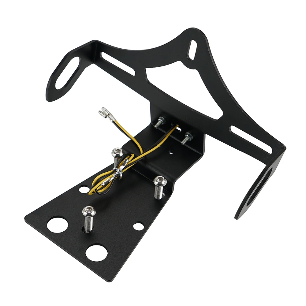 Кронштейн для крепления заднего номерного знака мотоцикла с чпу со светодиодной