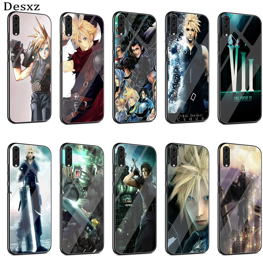 Стекло Final Fantasy VII FF7 для Huawei P10 P20 Pro P Smart Mate 10 20 Lite Y6 Y9 Honor 7A 8X 9 чехол|Бамперы| |