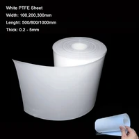 muti sizes white ptfe sheet film width100200300mm lenght 5008001000mm thick0 2 5mm high temp anti corrosion diy material