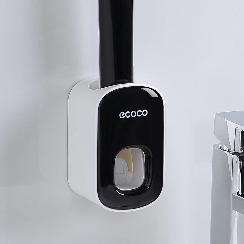

Wall Mount Automatic Toothpaste Dispenser Bathroom Accessories Set Toothpaste Squeezer Dispenser Bathroom Toothbrush Holder Tool