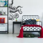 Новые наклейки на стену в виде ног осьминога, декор для детской комнаты, виниловые наклейки с щупальцами, морские животные, съемная гостиная, фрески в виде зверя, YT5014