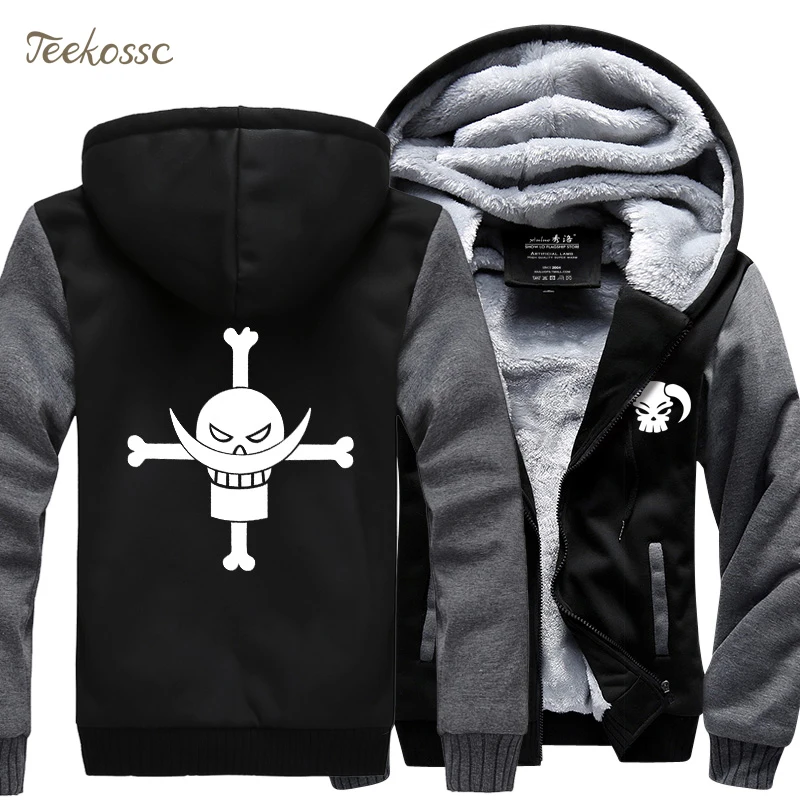 Японское аниме, одна штука, обезьяна, D Luffy, толстовка, толстовки, мужские,, зимние, теплые куртки, толстая, на молнии, с капюшоном, с капюшоном, пальто с героями мультфильмов