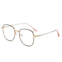 new metal spectacle frames mens simple fashionable eyeglasses ladies retro trendy myopia eywears with core temples 29260