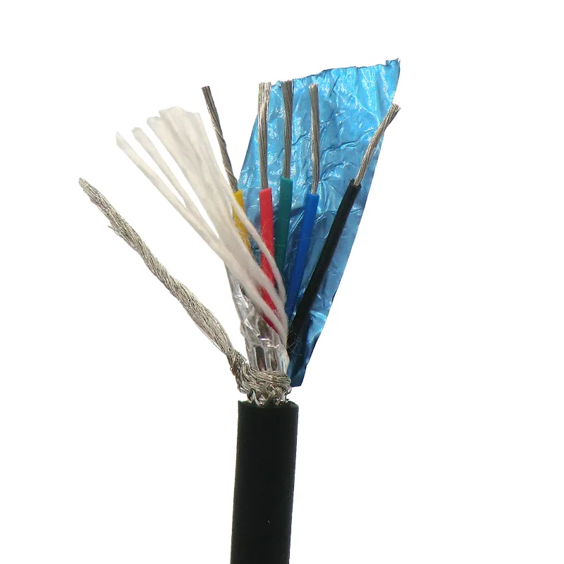 5 жильный Гибкий Экранированный Кабель 0 14 2 0.3mm m2 контрольный провод 26awg 24awg 22awg