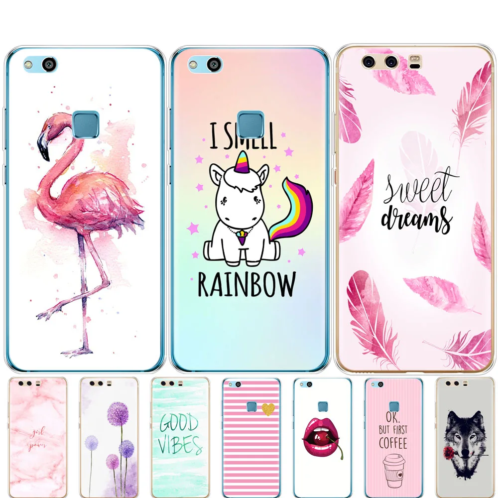 Чехол для телефона huawei P10 LITE Plus 2017 oft симпатичный силиконовый чехол из ТПУ с 360