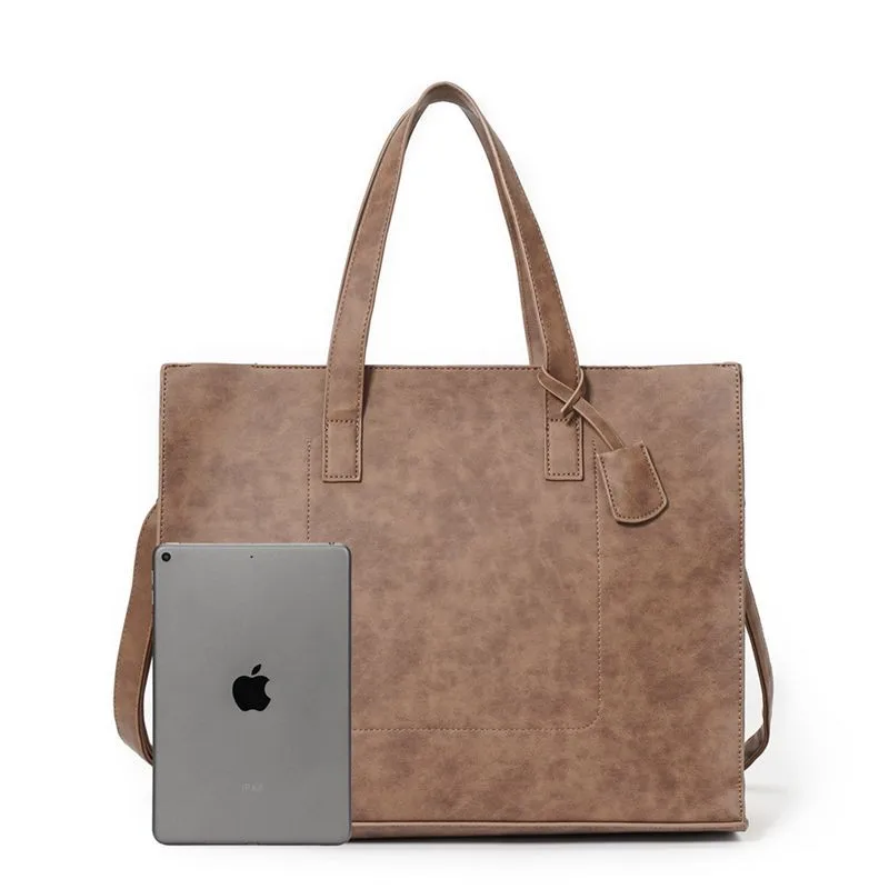 new man business briefcase crazy horse leather handbag men office bags shoulder bags messenger bags casual mens bag tote bag free global shipping