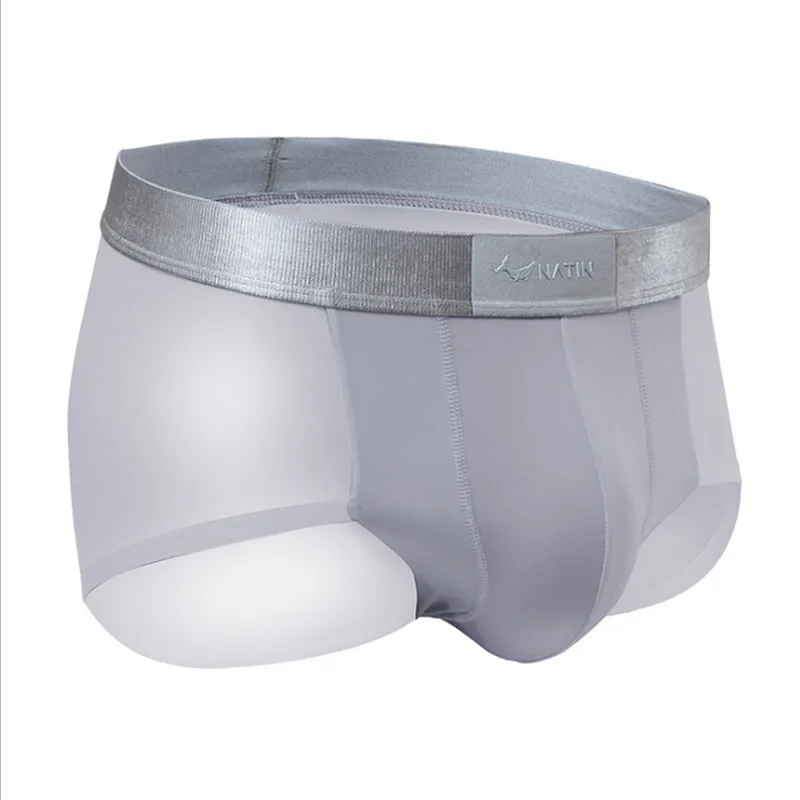 Новые дизайнерские мужские трусы с промежностью ультратонкие невидимые боксеры