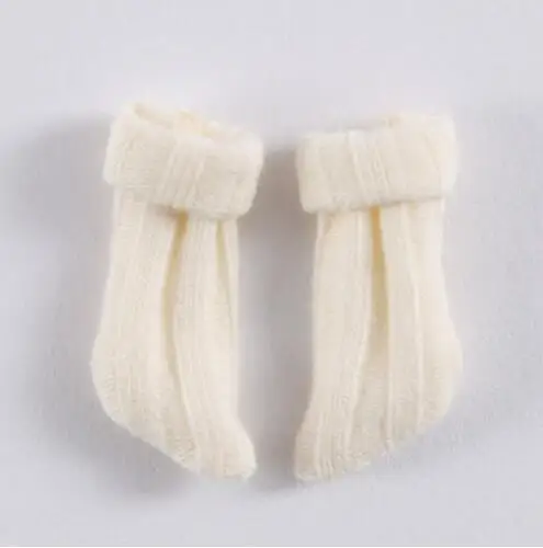beige 1 пара милые 1/6 короткие носки для куклы Blyth Azone OB11 holala аксессуары для куклы - Цвет: beige