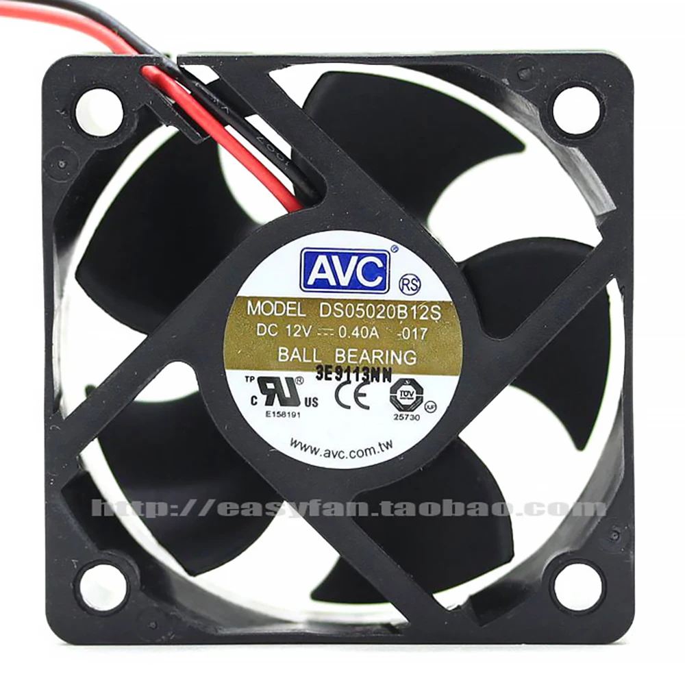 

Новый Оригинальный AVC DS05020B12S DC12 0.4A 5 см двойной шариковый вентилятор 5020 охлаждающий вентилятор 50x50x20 мм