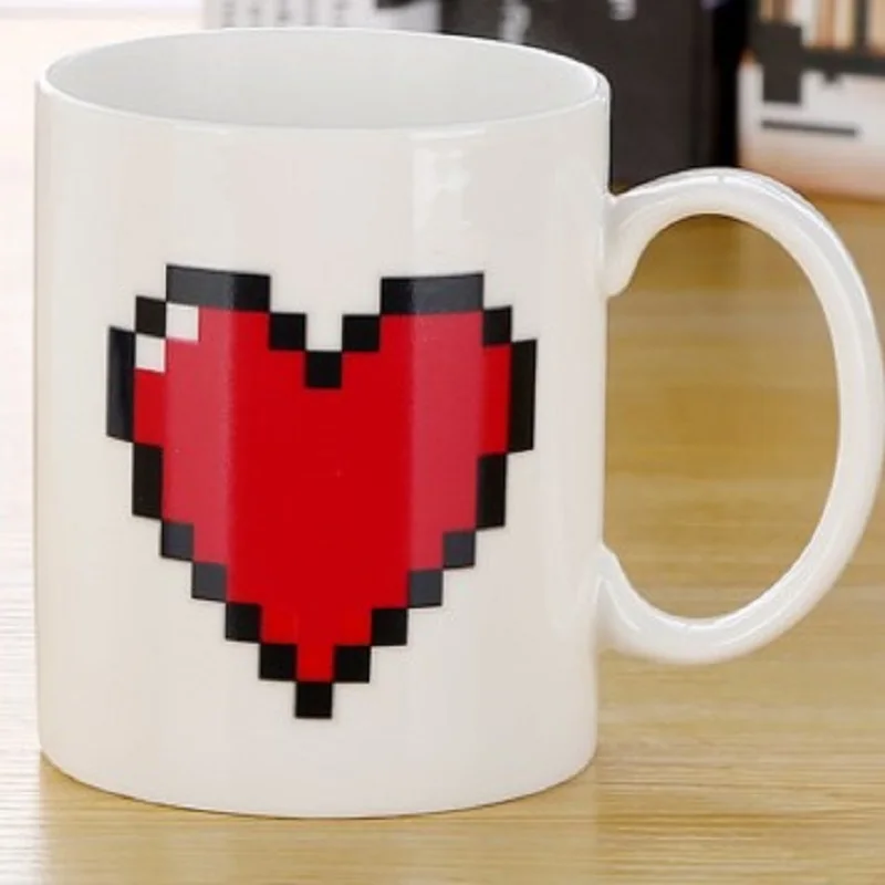 K STAR Теплочувствительный чашки Кофе Чай кружка для молока Творческий сердце