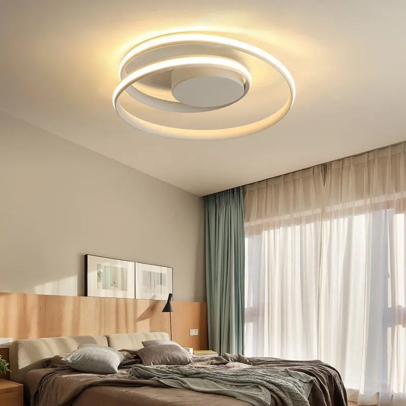 

Современные светодиодные потолочные лампы для гостиной спальни Кабинета белый/черный цвет поверхностного монтажа Потолочный светильник ...