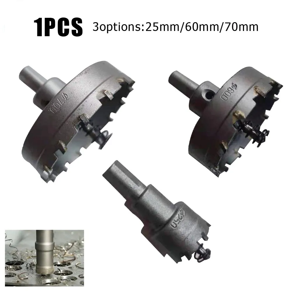 

TCT Carbide Tip HSS Drills Bit Hole Saw Set For Stainless Steel Metal Alloy Cutting Tools 25/60/70mm