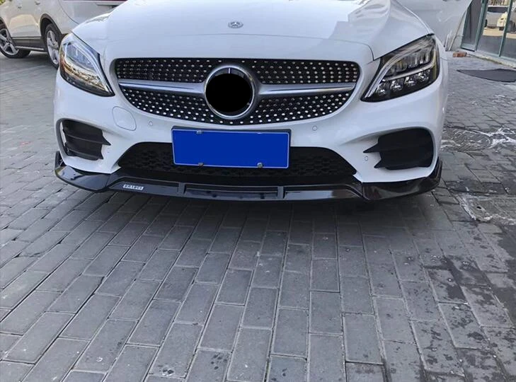 

For W206 Body kit spoiler 2019-2020 For Mercedes-Benz C-Class ABS Rear lip rear spoiler front Bumper Diffuser Bumpers Protector