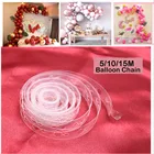 Цепочка для воздушных шаров 51015 м в горошек, украшение для свадьбы, вечеринки, дня рождения, аксессуары для воздушных шаров