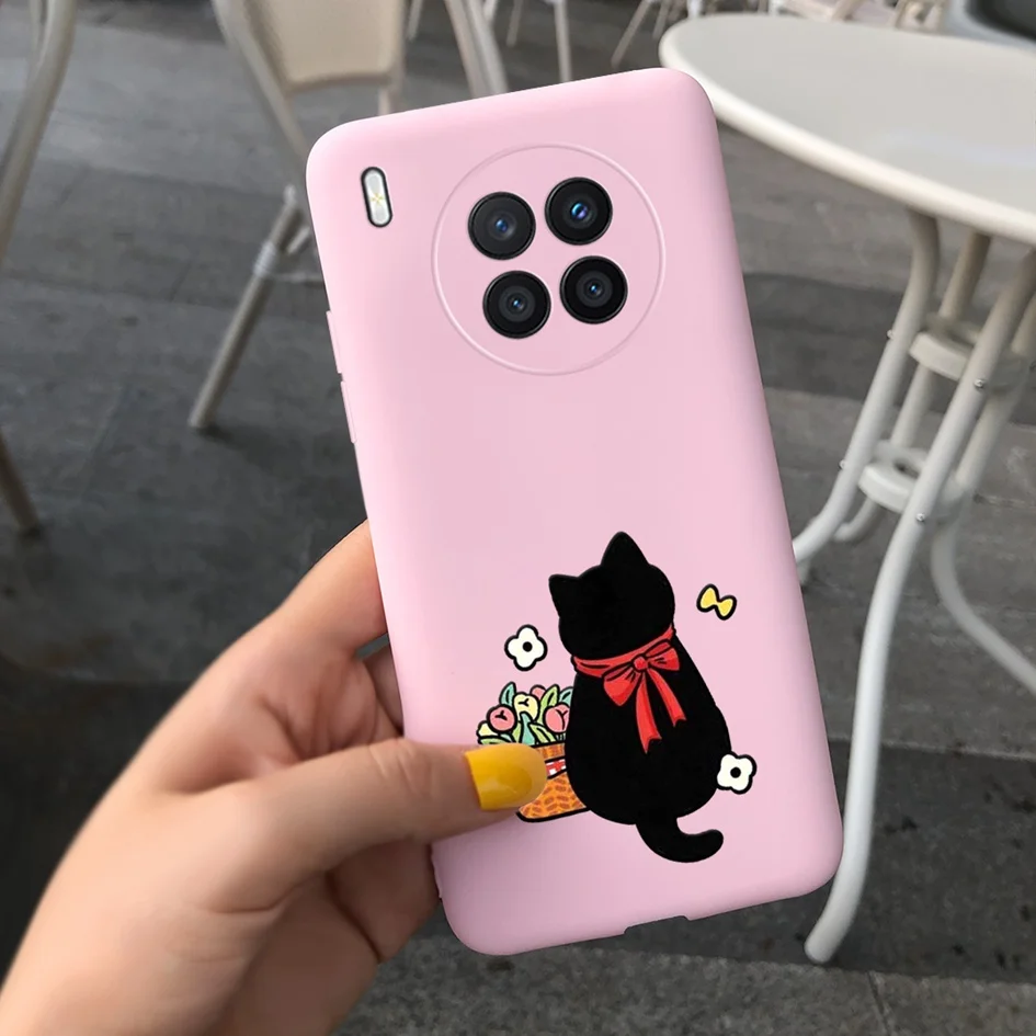 For Huawei nova 8i 4G Case Lovely Cow Pig Pets Cartoon Soft Cover Nova 2021 Coque nova8i 8 i Honor 50 Lite Housing | Мобильные