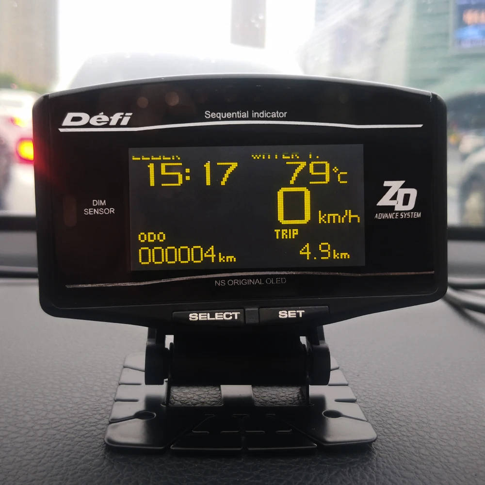 OBD2 Hud Дисплей Цифровой автомобиль 6 в 1 Тахометр Температура воды ODO часы поездки