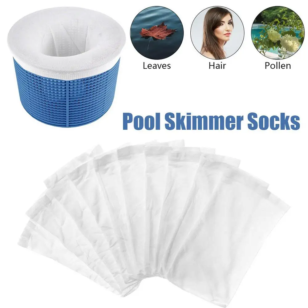 

Elastic Nylon 20 Pcs Protection Pump Baskets and Skimmer Pool Skimmer Socks Skimmer Basket Filter Cleaning Tool Removes Leaves
