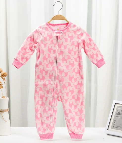 Pink Одежда для малышей; флисовый комбинезон для мальчиков; Камуфляжный весенний комбинезон с высоким воротником для младенцев; зимний комбинезон для маленьких мальчиков; Детские костюмы - Цвет: Pink