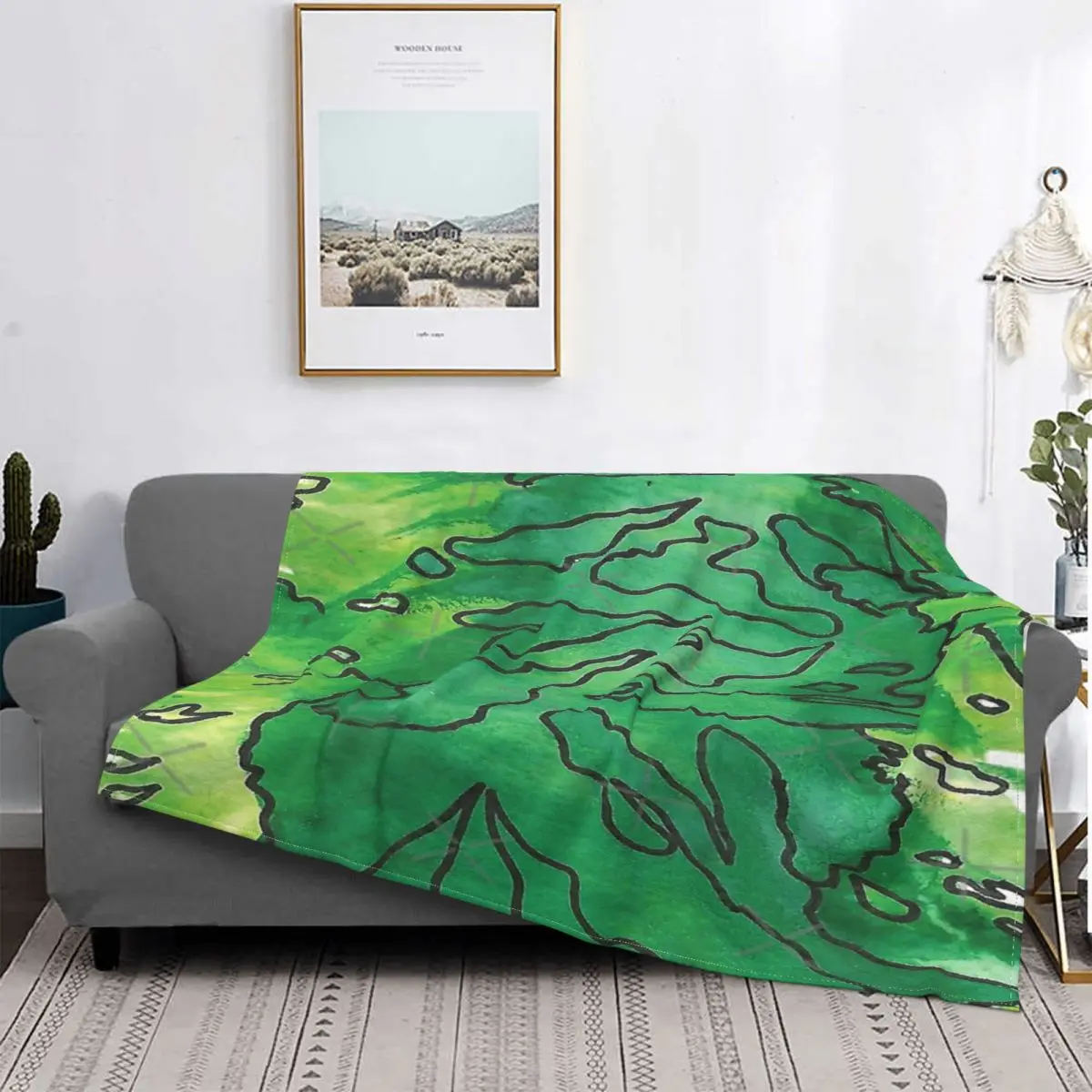 

Ygb-colcha a cuadros para cama, toalla Heat MICA para playa, 1 manta