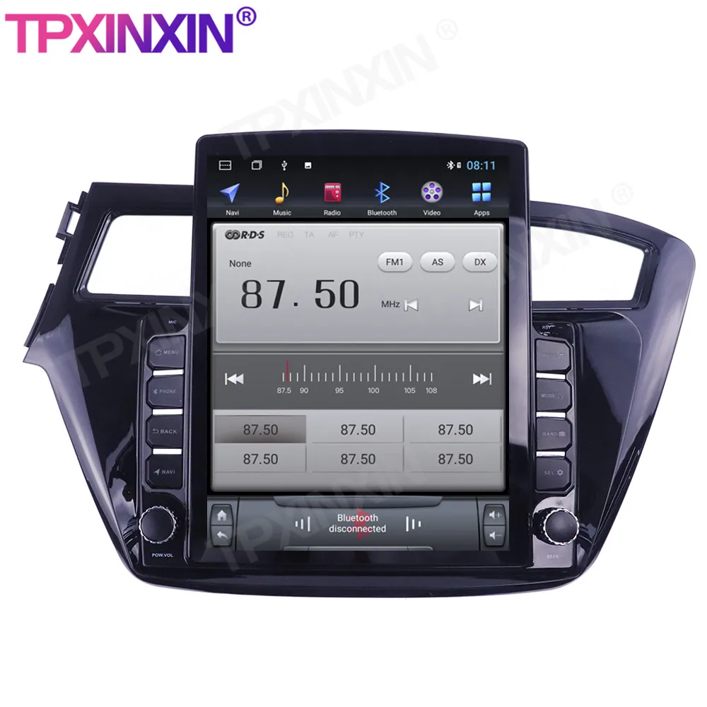 저렴한 128G 현대 I20 2013-2017 LHD 테슬라 화면 안드로이드 10 자동차 멀티미디어 플레이어 Headunit 오디오 라디오 네비게이션 무선 Carplay