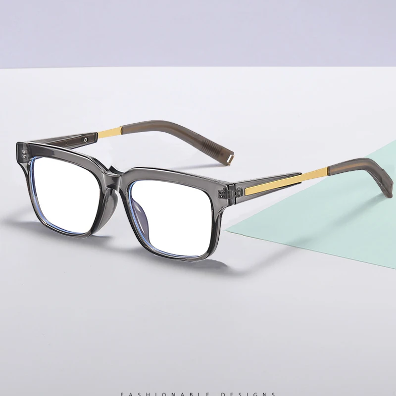

2022 Square Computer Anti-Blue Goggles Blue Ray Blocking Eyeglasses for Men and Women Prescription Glass Frames for Myopia 3005
