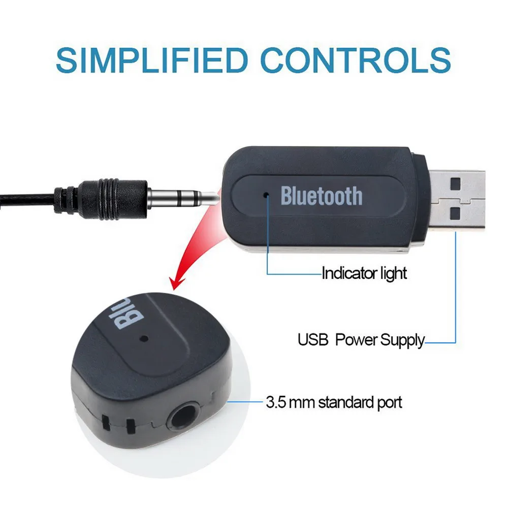 Universal USB Car Bluetooth AUX audio Receiver for Mitsubishi ASX Outlander Lancer EX Pajero Opel Mokka Volvo S60 V60 XC60 | Автомобили и