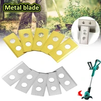 30pcs lawn mower blade steel blades lawn robot blade golden titanium plating lawn mover replacement blade for worx landroid