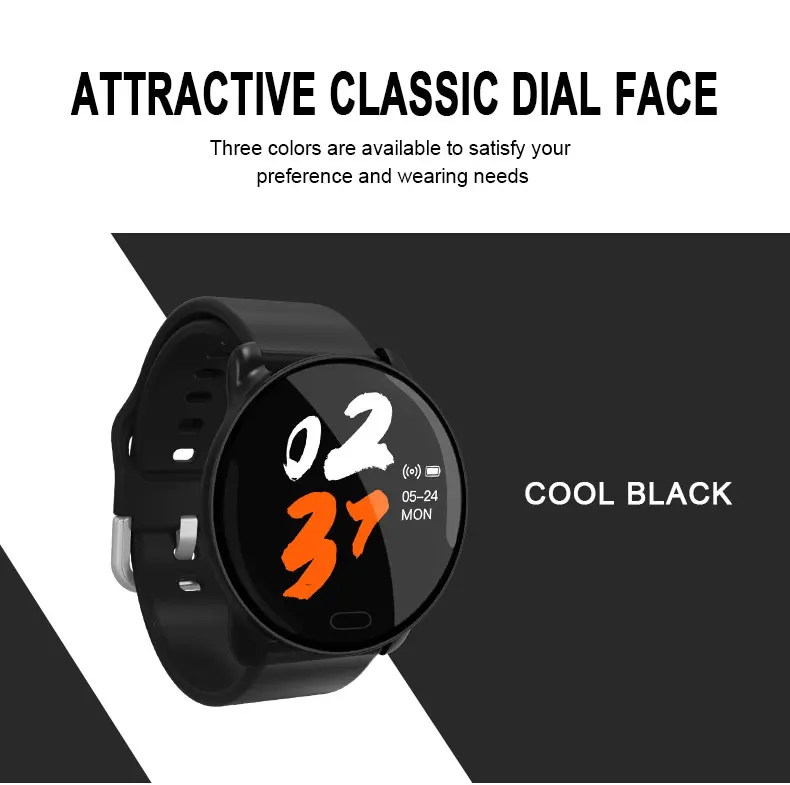 Longet новейший K9 SmartWatch цветной сенсорный экран с пульсометром отслеживание активности сообщения уведомления спортивный браслет для бега