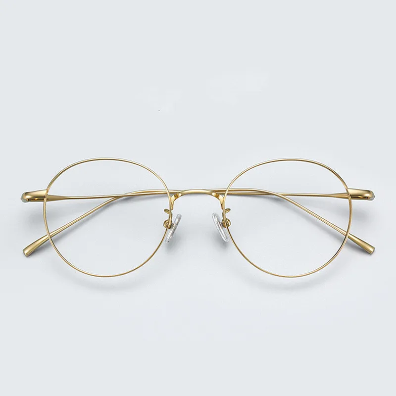 Высокое качество мужские/мужские оправы чистый титан полная оправа очки по