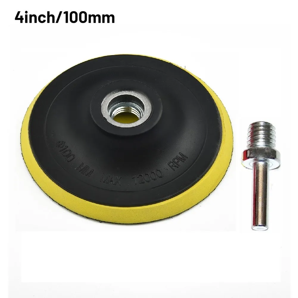 

Polishing Tool Buffing Plate Backing Pad Holder Disc M14 Drill Thread Kit 3-7in Hook-Loop Plate Abrasive Disks For Power Sanders