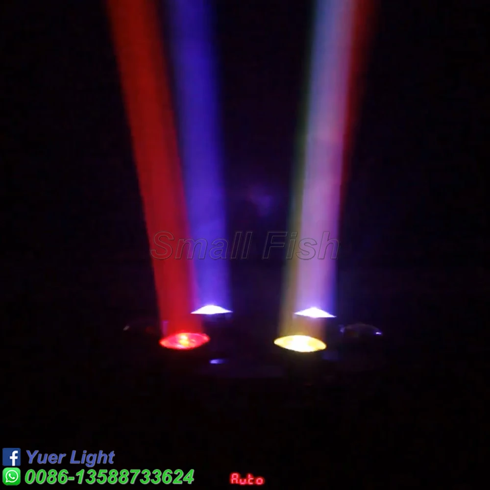 Светодиодный сценический прожектор профессиональный вращающийся DMX512 6 х10 Вт RGBW 4
