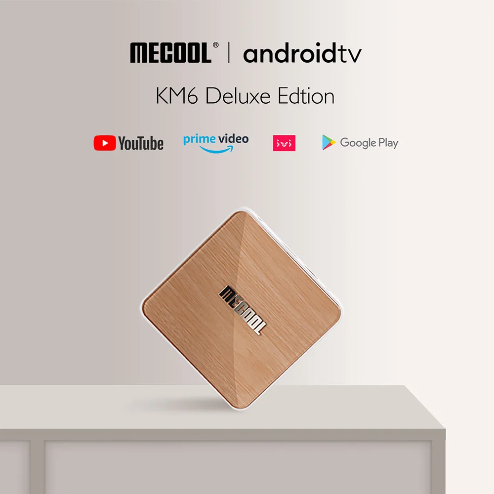 ТВ-приставка Mecool KM6 Deluxe Edtion Wi-Fi 6 сертификат Google на базе Android 10 0 4 ГБ 64 Amlogic S905X4 1000M LAN