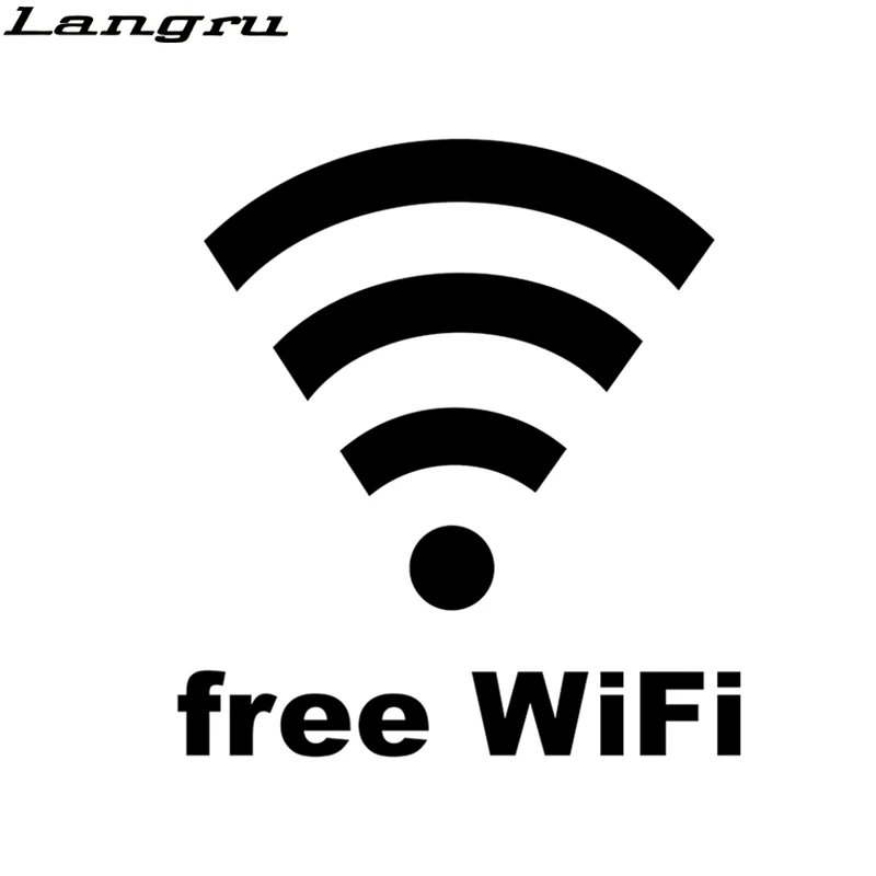 Виниловая наклейка Langru 14 1 см * 15 5 с wi-fi | Автомобили и мотоциклы