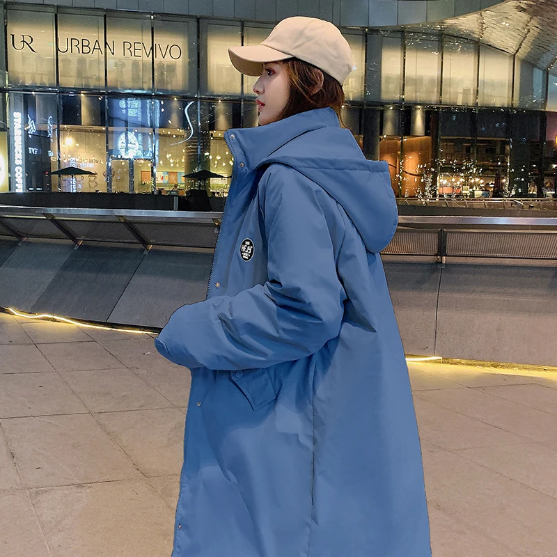 

Women's winter bread coat down cotton-padded jacket Korean style loose coat mid-length padded jacket 2021 new style