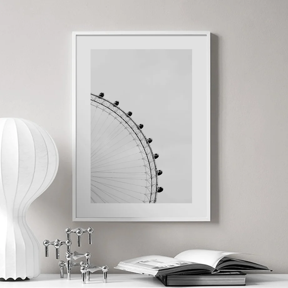 

Wall Art Print Canvas Painting Ferris Wheel Quote Nordic Posters And Prints Wall Pictures For Living Room