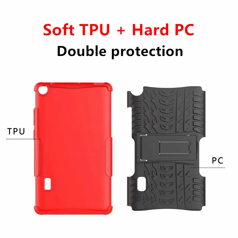 Комбинированный чехол накладка 2 в 1 ТПУ + PC задняя крышка для Huawei T3 7 Wi Fi версии