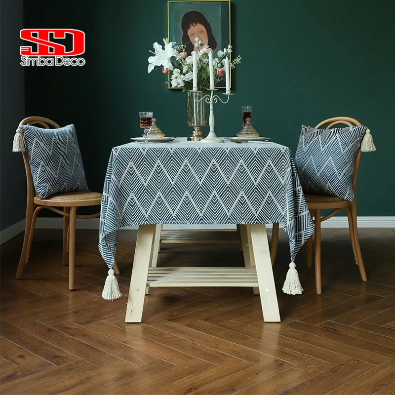 

Американское искусственное украшение для кухни, праздничное украшение, скатерть с защитой от пятен, одеяло для пикника, прямоугольное покр...