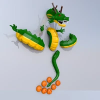 large size 2m creative diy paper model dragon lay eggs 7 balls papercraft anime home wall decoration 3d paintings comic fan