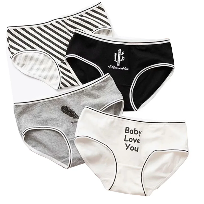 5 шт./лот Детское нижнее белье Хлопковые трусы для девочек Однотонные Короткие с