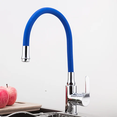 

Silica Gel Nose Any Direction Rotating Kitchen Faucet Cold and Hot Water Mixer Torneira Cozinha Single Handle Tap