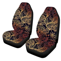 jun teng retro ethnic floral car interior front row seat cover 12pcs car protection accessories for suv off road vehicle truck