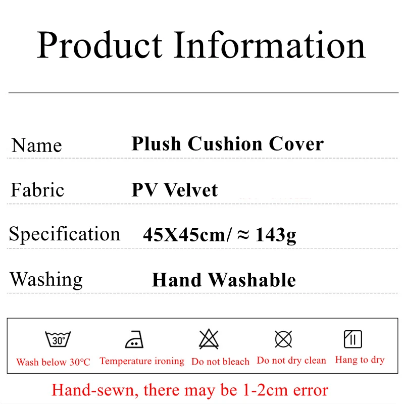 

Zerolife Soft Fur Plush Cushion Cover 45X45cm Home Decor Nordic Luxury Pillowcases Velvet Boat Shape Throw Pillow Cover for Bed