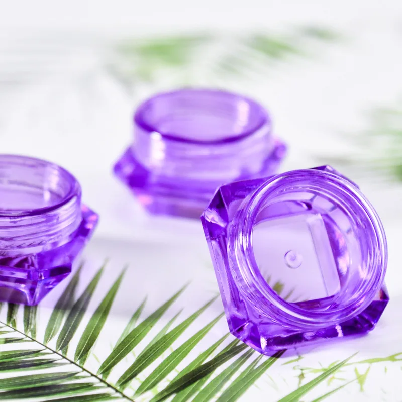 100 шт. прозрачная косметическая бутылка для крема с бриллиантами 3 г пустая банка