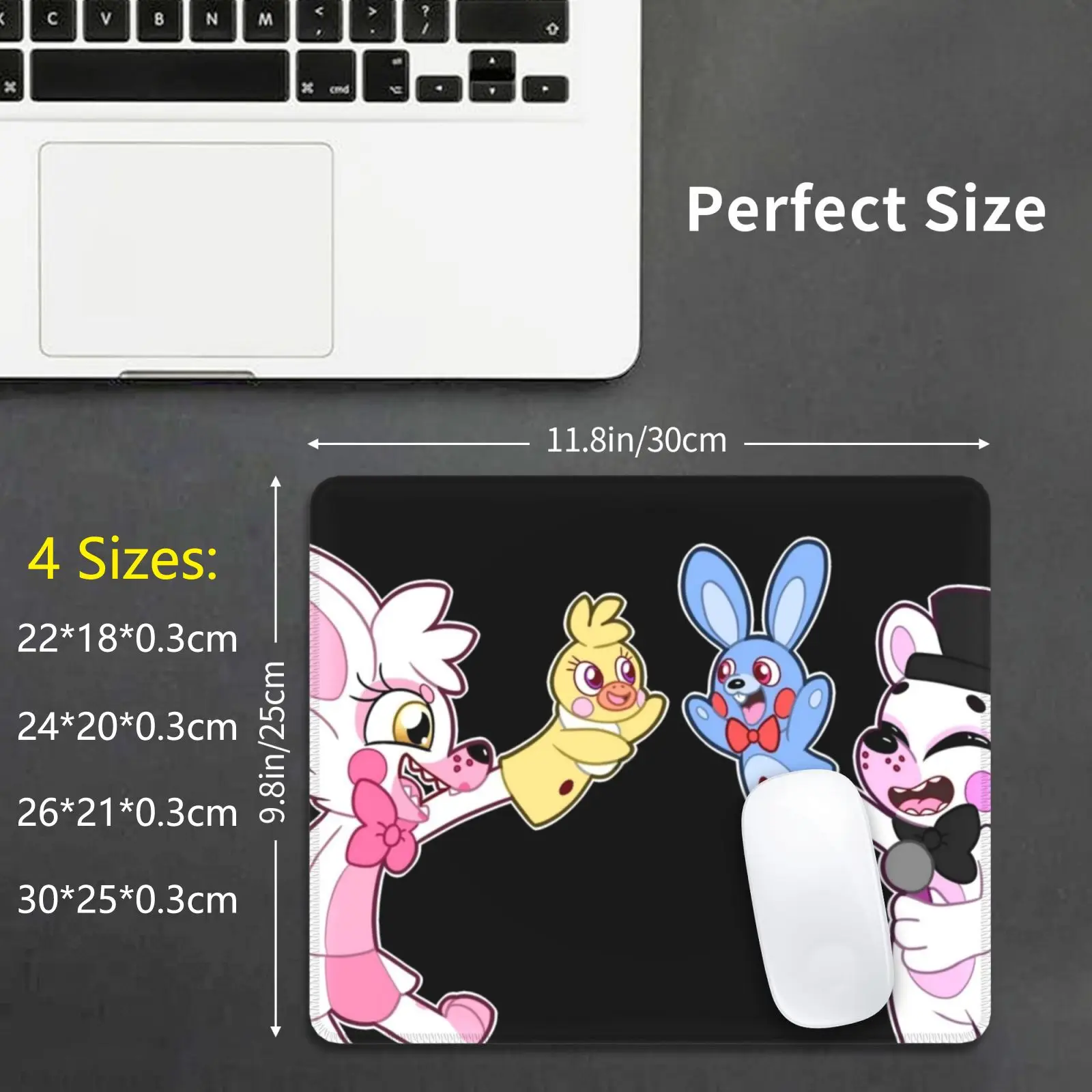 Funtime Foxy And Mouse Pad DIY Print Cushion Fnaf Sister Loaction Five Nights At Bonnie Chica