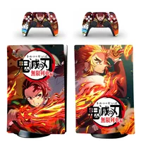 Demon Slayer PS5 Digital Edition Skin Sticker Decal Cover for PlayStation 5 Console and Controllers PS5 Skin Sticker Vinyl