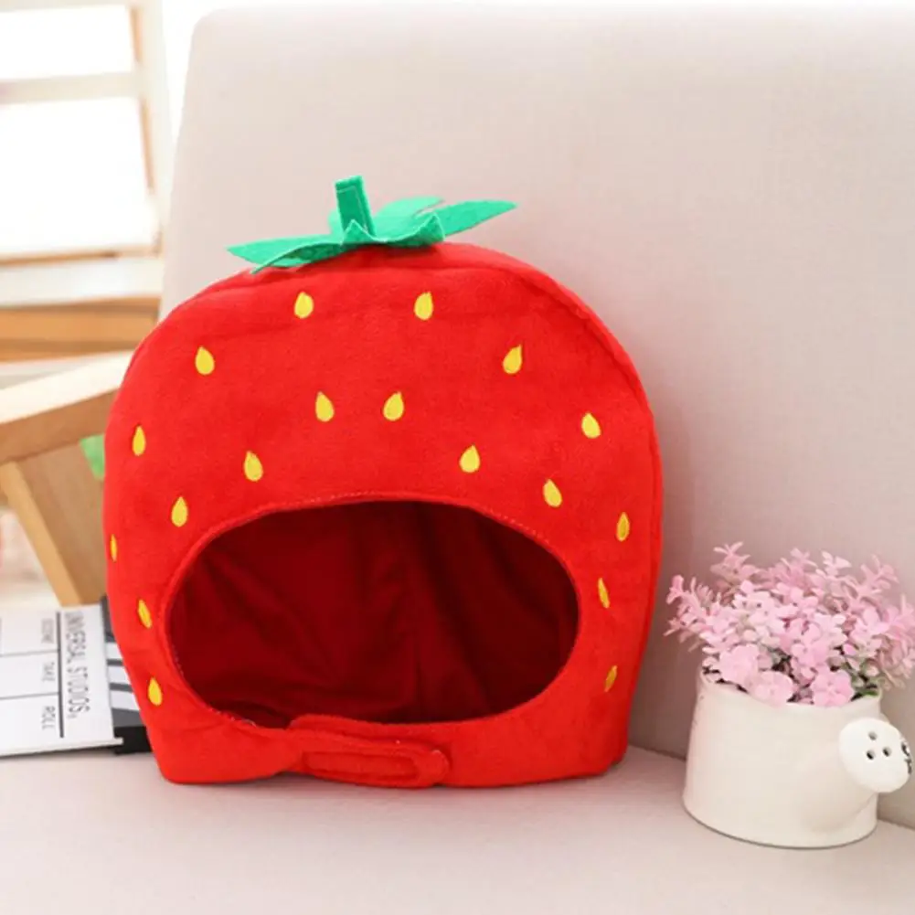Фрукты Клубника Shaped подшлемник забавная шапка шляпа на Хеллоуин плюшевые