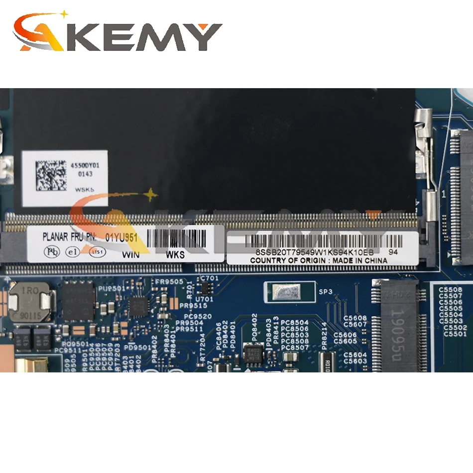 Preise Für X1 Extreme 1st Gen Laptop Motherboard 17870-1 448,0 DY 05,0011 CPU I7 8850H GPU GTX1050TI FRU 01YU951 01YU959 Mainboard