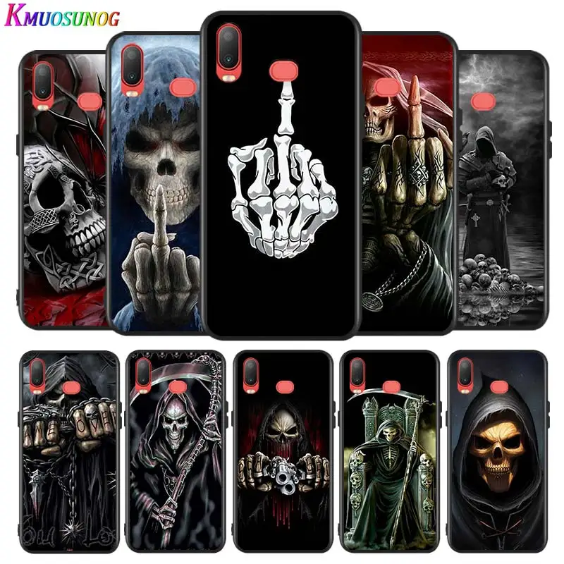 

Grim Reaper Skull Skeleton Silicone Cover For Samsung Galaxy A9 A8 Star A7 A6 A5 A3 Plus 2018 2017 2016 A750 Phone Case