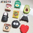 Чехол-накладка для Apple Airpods 1, 2, силиконовый, с 3D изображениями героев мультфильмов