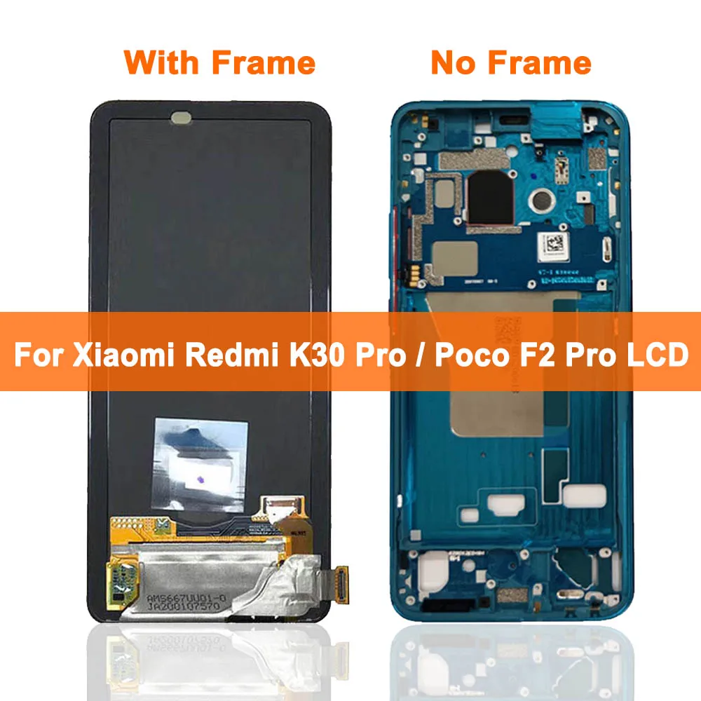 Original 6.67 '' AMOLED LCD Display For Xiaomi Redmi K30 Pro LCD Touch Screen Digitizer Assembly For Xiaomi Poco F2 Pro Display enlarge